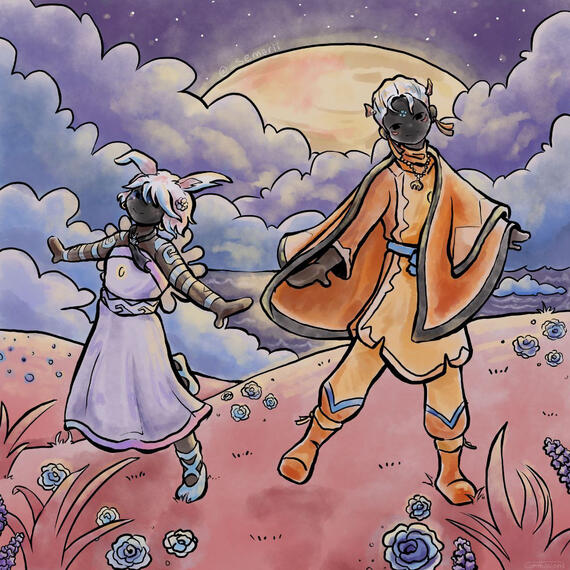 [COMMISSIONED PIECE] Sky: Children of the Light